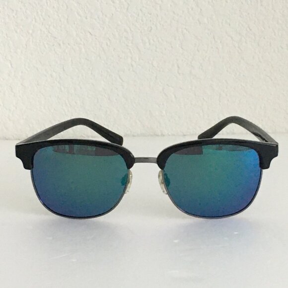 Polaroid Mirror Sunglasses Dark Gunmetal Full Rim Clubmaster Size 54-18-147 main image 12